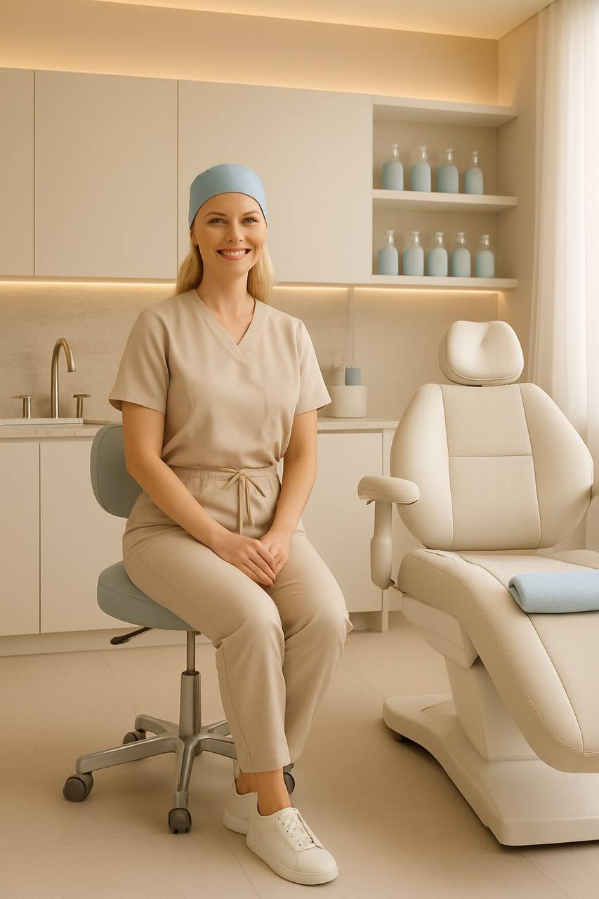 Clinic interior branding aligned with advertising and perception