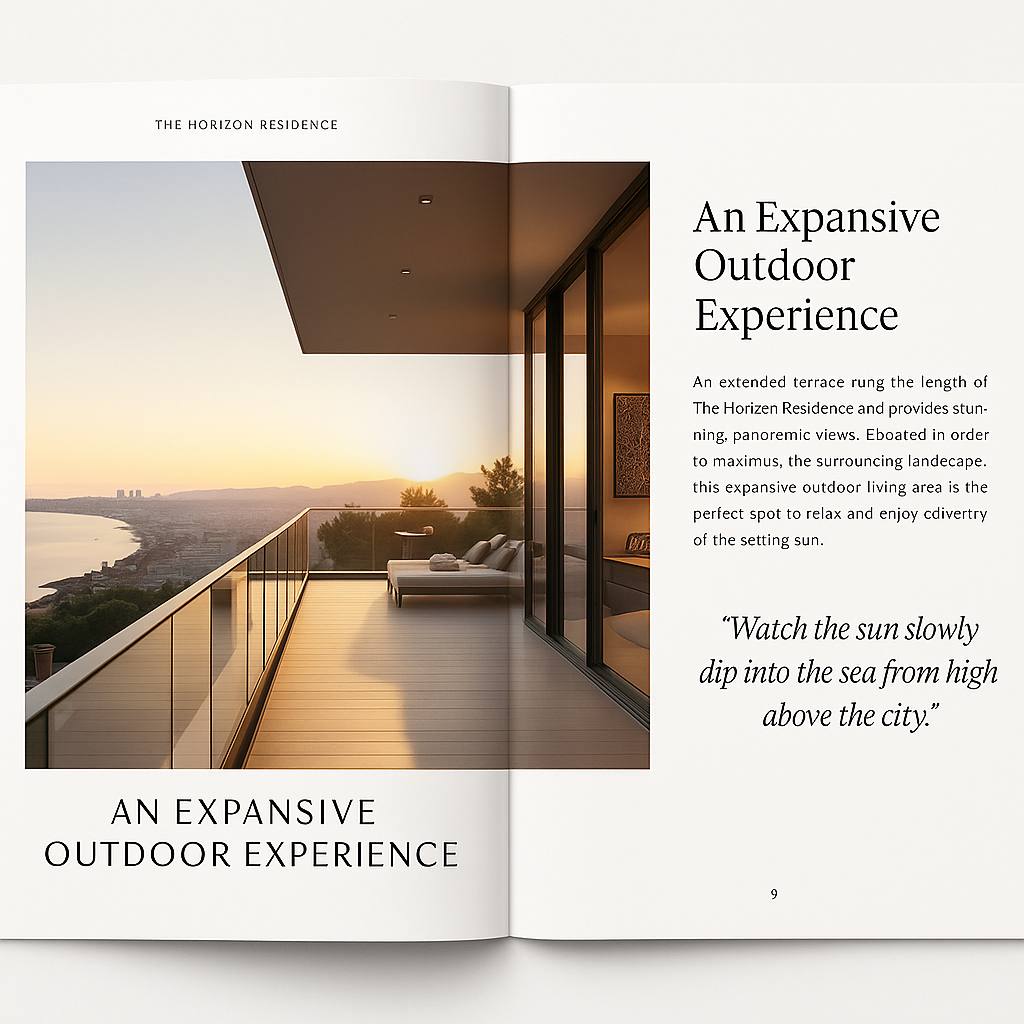 Horizon Residence page 10 editorial spread.