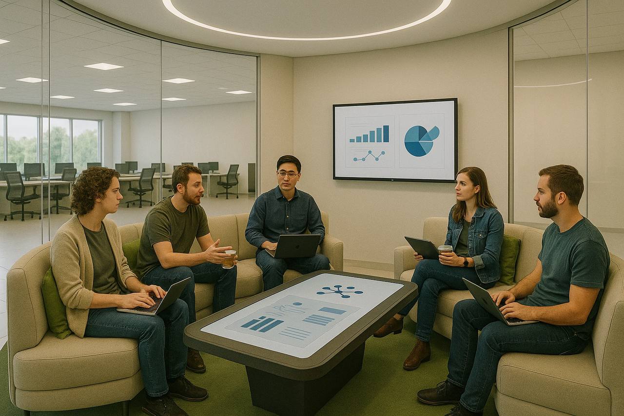 Brainstorm room designed to support collaboration and productivity