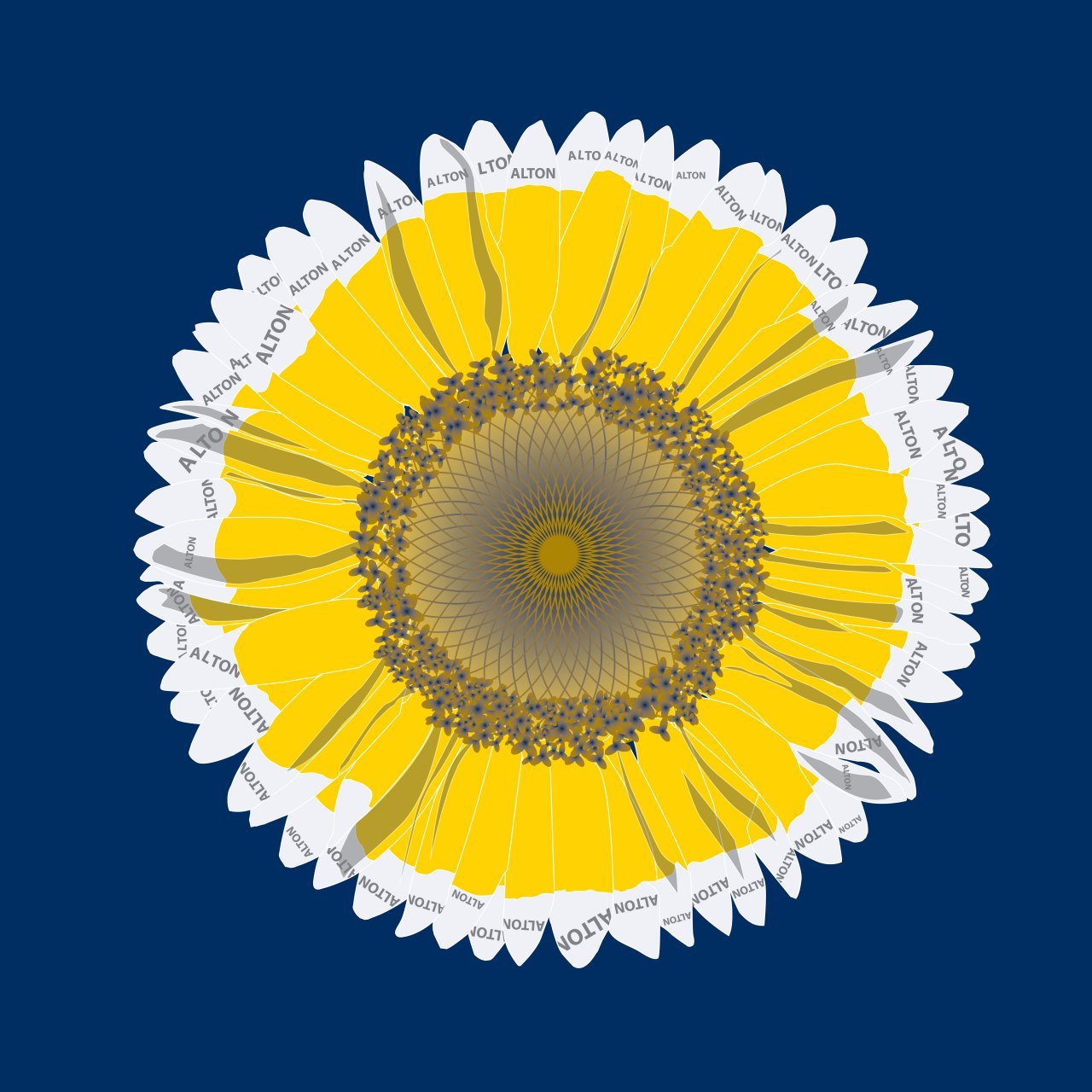 Alton sunflower brand character