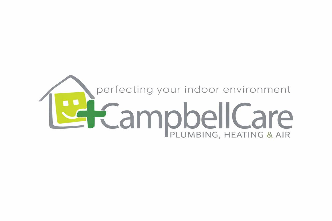 CampbellCare logo identity design for plumbing and HVAC brand