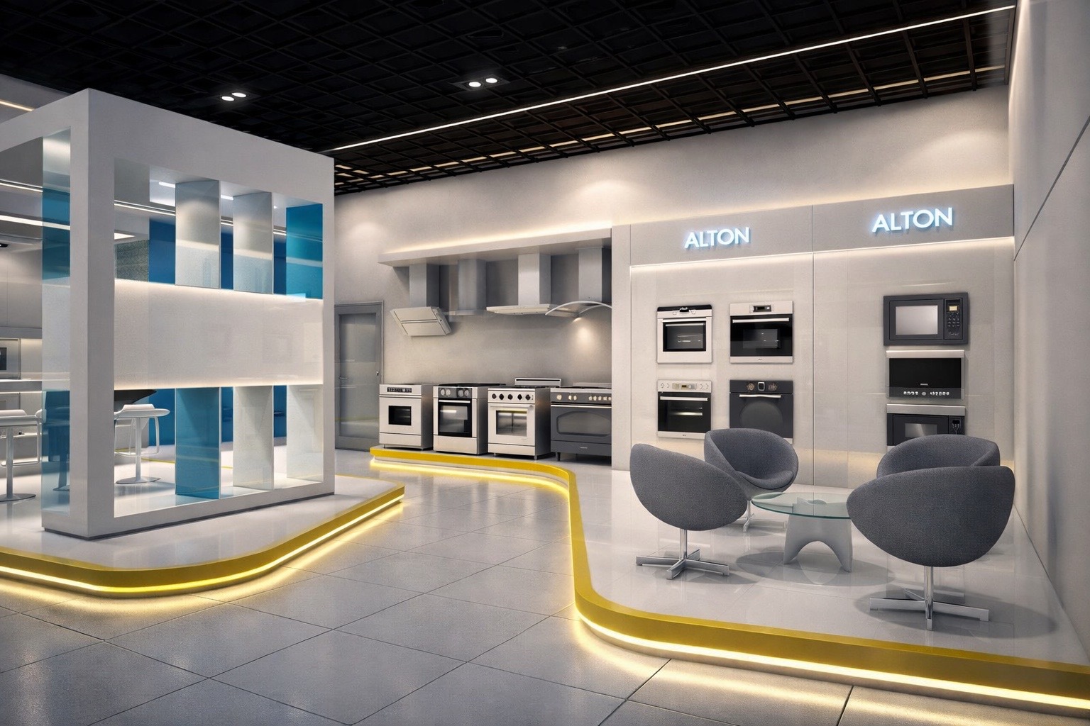 Exhibition and trade show environment design supporting marketing and advertising