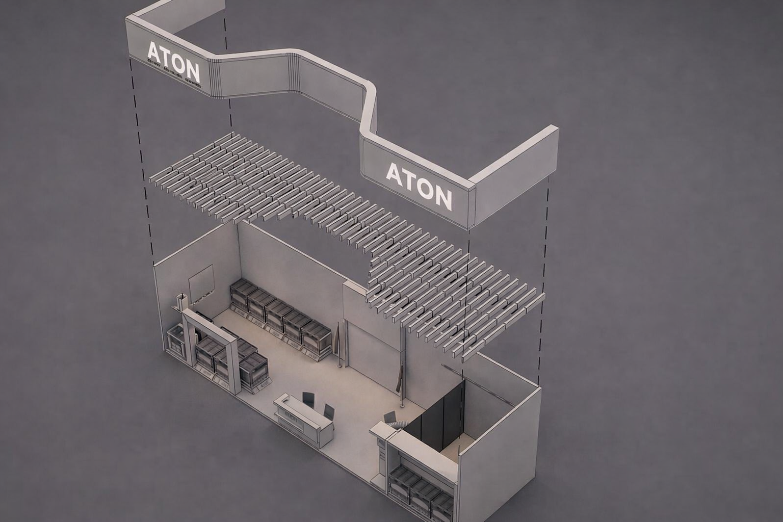 Trade show display for marketing and advertising — home appliance brand (Absolute Creative)