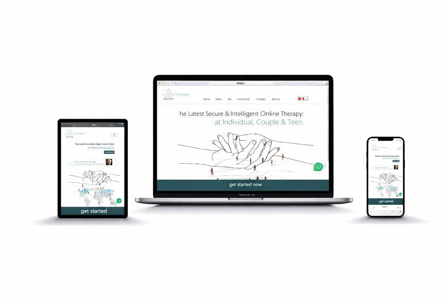 Responsive website design for SAHYA Online Psychology Platform