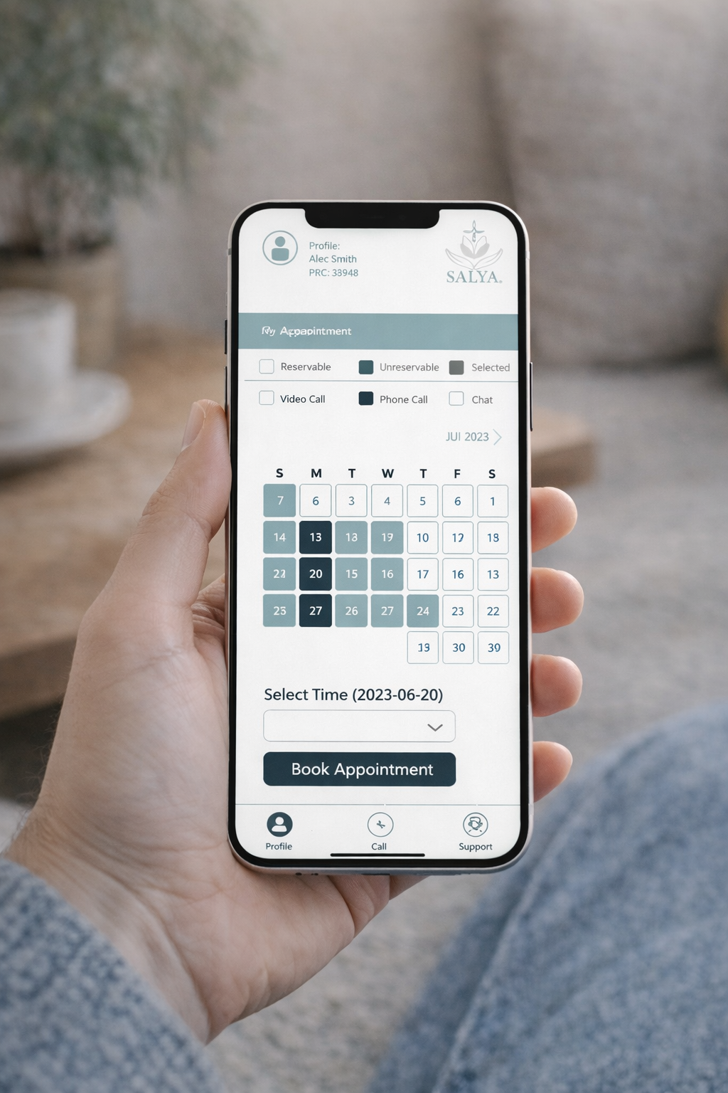 Appointment scheduling system for SAHYA