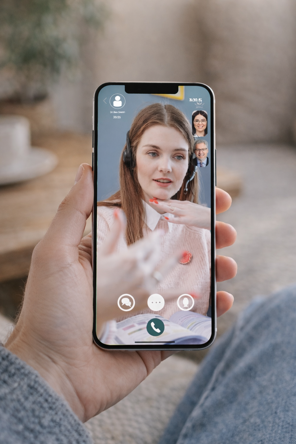 Video therapy session interface for SAHYA